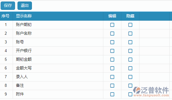 表單設(shè)置