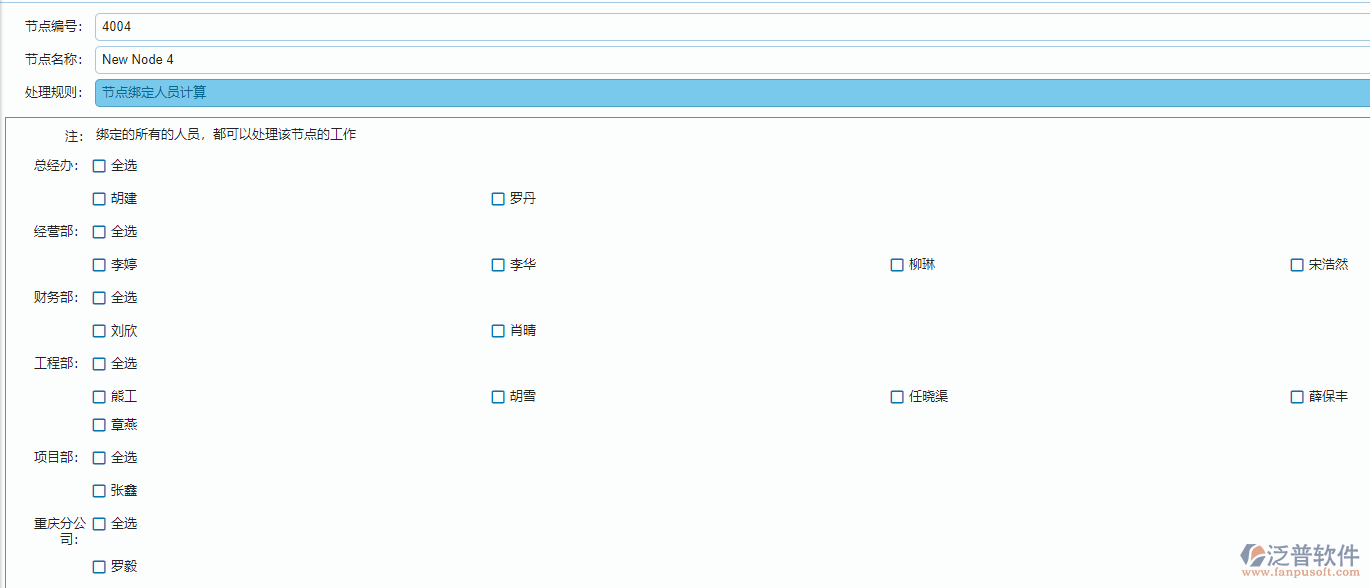 節(jié)點(diǎn)綁定人員計(jì)算