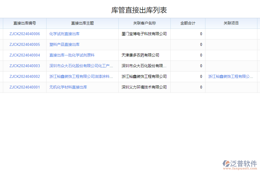 泛普軟件-出庫管理軟件的功能