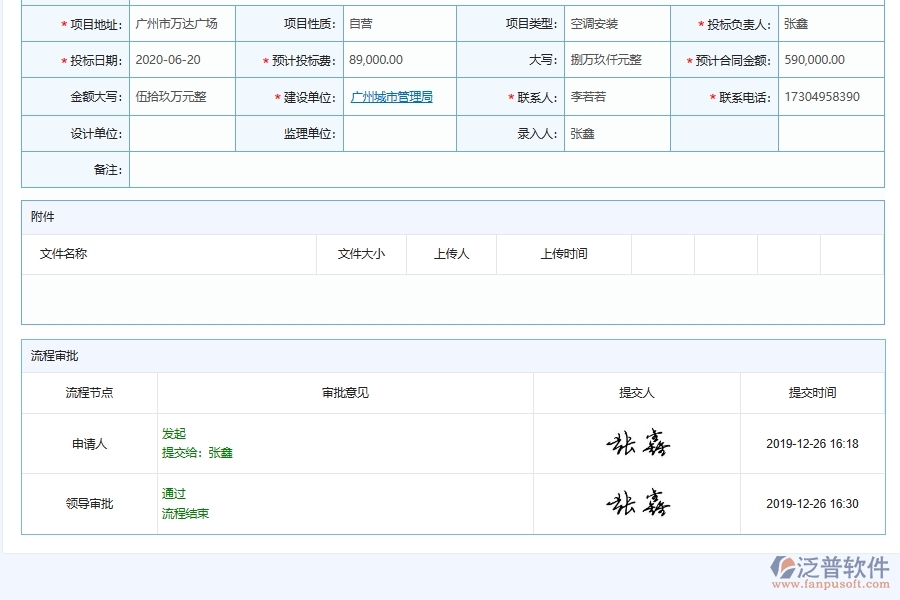 安裝工程公司投標人信息登記表列表內(nèi)容