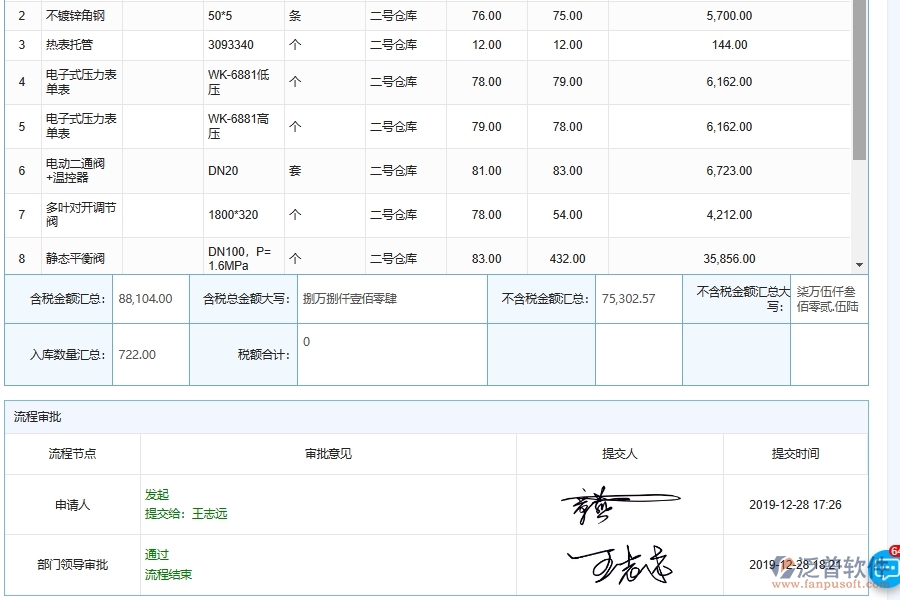 泛普軟件在電力工程行業(yè)工程材料入庫列表填寫中的優(yōu)勢