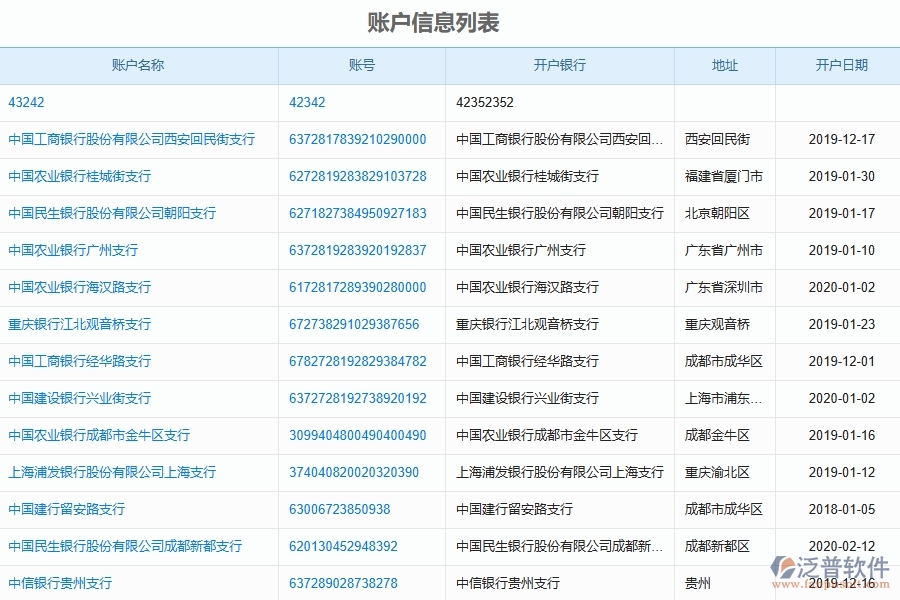 設(shè)備安裝工程款賬戶信息管理的重要性