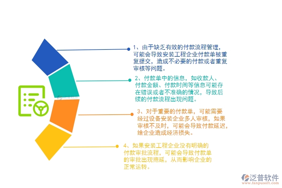 在設(shè)備安裝工程企業(yè)中其他付款單列表常見的問題