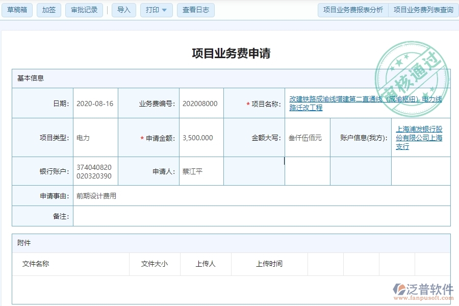 泛普電力工程在業(yè)務(wù)費(fèi)申請(qǐng)的價(jià)值及意義