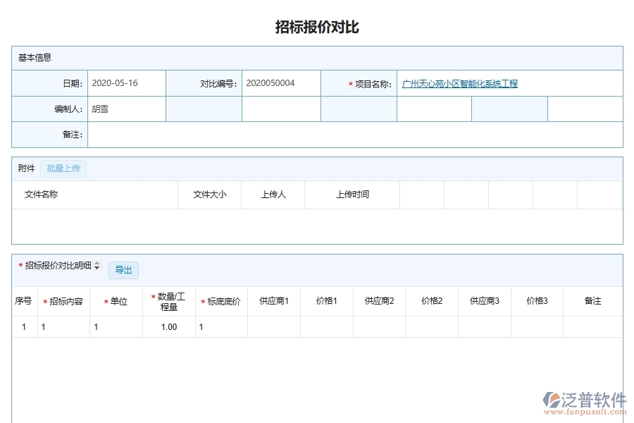 泛普軟件-市政工程管理系統(tǒng)在招標報價匯總管理中的注意事項