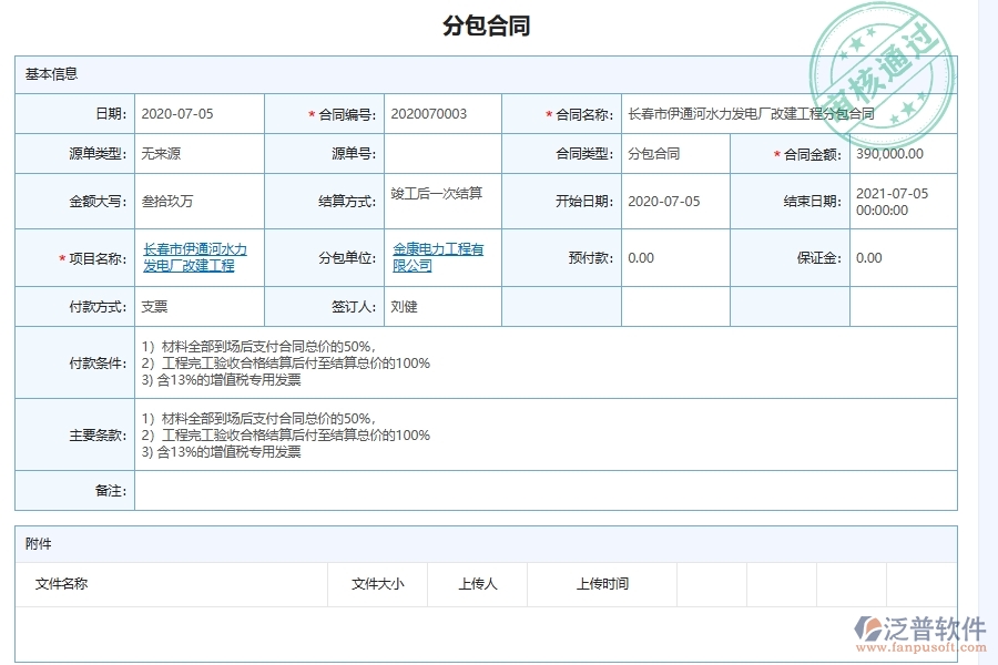 電力工程企業(yè)施工分包合同注意事項