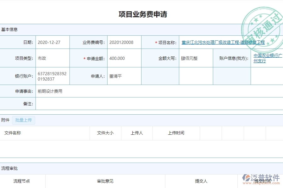 泛普軟件-市政工程企業(yè)管理系統(tǒng)如何有效提高投標(biāo)管理中的項(xiàng)目業(yè)務(wù)費(fèi)申請