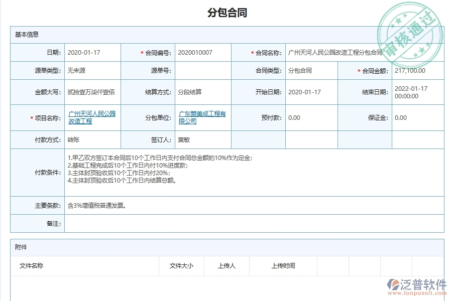 泛普軟件-市政工程企業(yè)管理系統(tǒng)如何有效提升企業(yè)中的分包項(xiàng)目施工報(bào)表管理