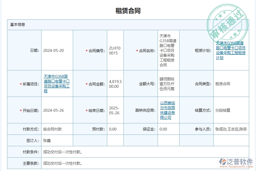 幕墻工程企業(yè)使用了系統(tǒng)之后，給租賃合同報表帶來了哪些好處