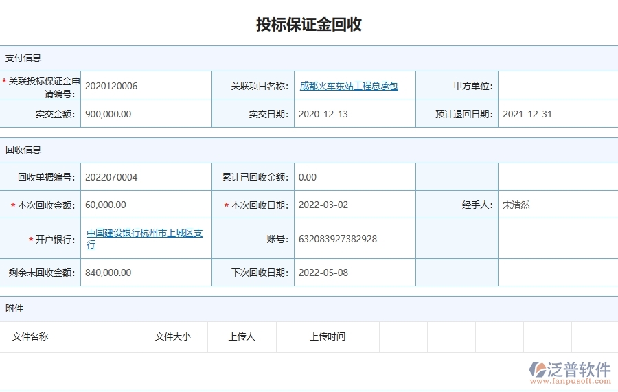 三、泛普軟件-園林工程管理系統(tǒng)在投標保證金回收中的應(yīng)用場景