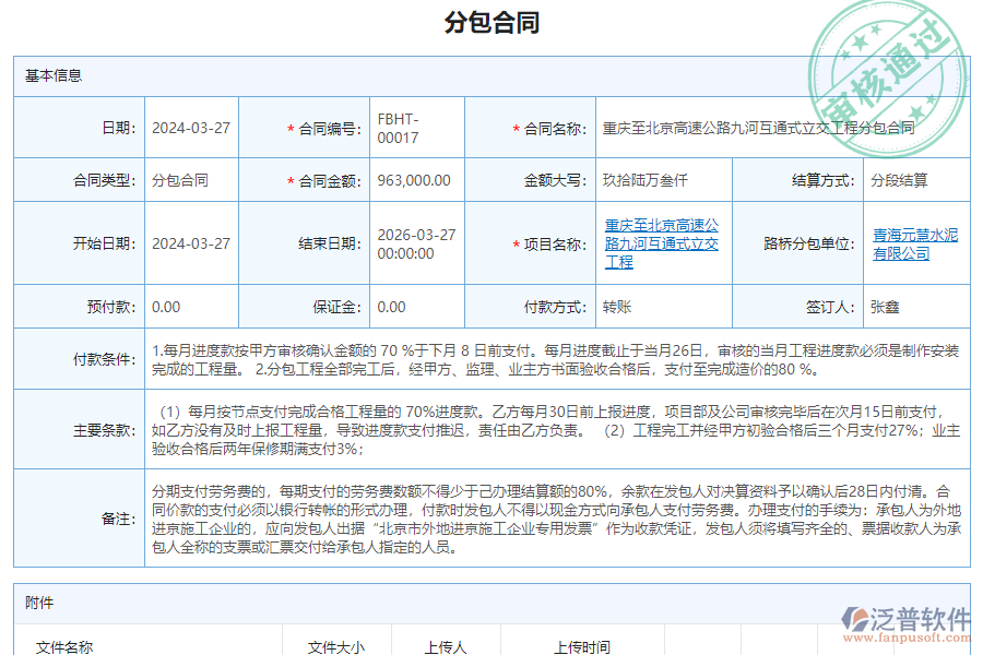 泛普軟件-機(jī)電工程企業(yè)管理系統(tǒng)如何有效提升企業(yè)中的分包管理