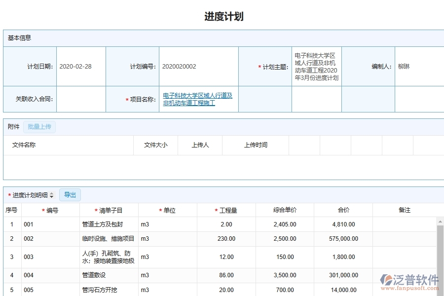 泛普軟件-市政工程管理系統(tǒng)中施工進(jìn)度統(tǒng)計(jì)管理的競(jìng)爭(zhēng)優(yōu)勢(shì)