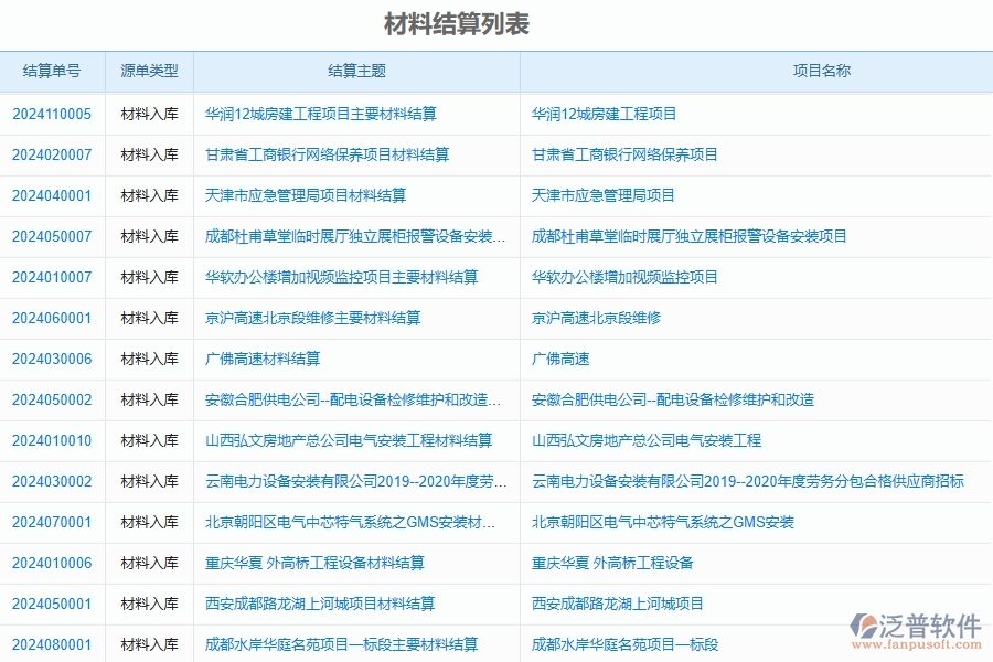 四、泛普軟件-公路工程企業(yè)材料結(jié)算明細查詢的框架設計思路