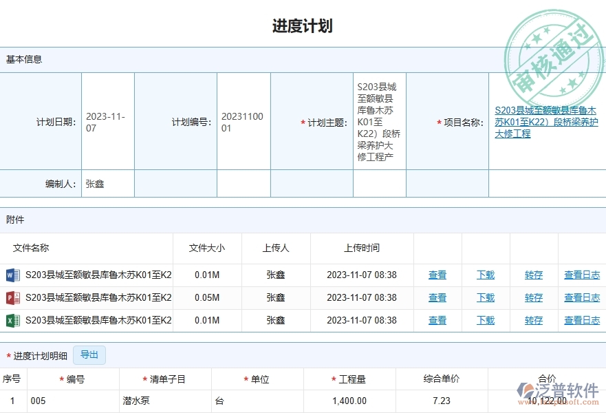 二、泛普軟件-路橋工程企業(yè)管理系統(tǒng)如何有效提升企業(yè)的產(chǎn)值進(jìn)度計(jì)劃