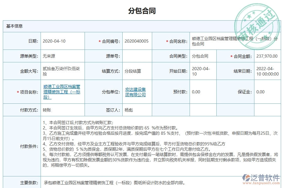 分包合同對于幕墻工程企業(yè)經(jīng)營有哪些價(jià)值