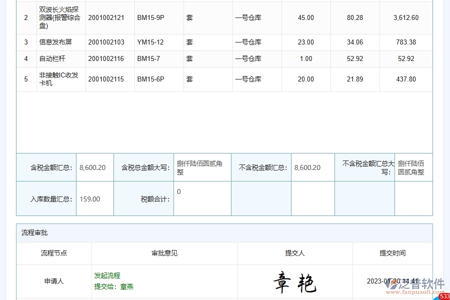 泛普軟件-路橋工程企業(yè)管理系統(tǒng)中的材料進出庫管理單據(jù)及列表