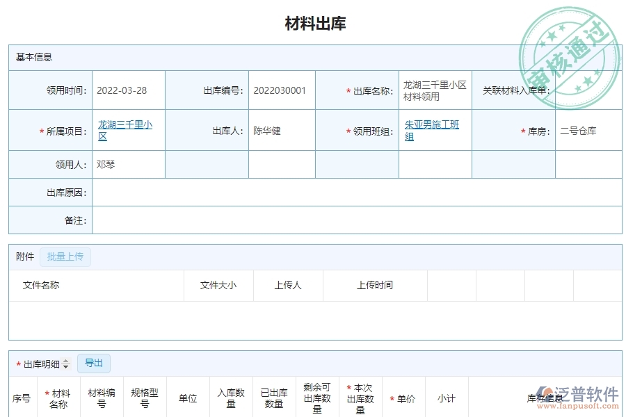 幕墻工程企業(yè)上了系統(tǒng)之后，給材料出庫明細查詢帶來了哪些好處