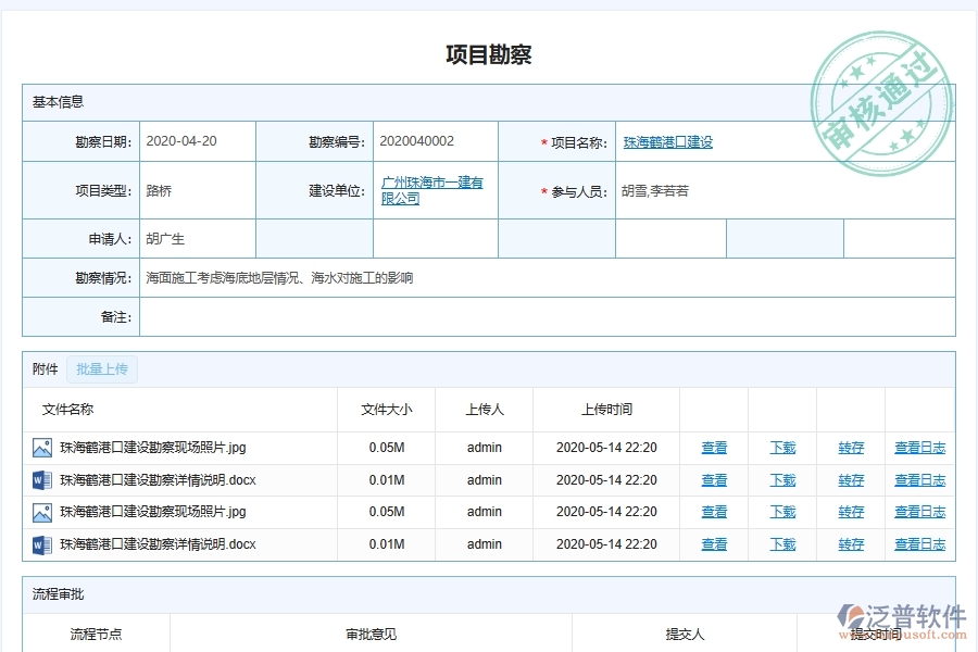 泛普軟件-路橋工程企業(yè)管理系統(tǒng)如何有效提高投標管理中的項目勘察管理