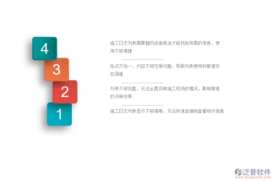 在市政工程企業(yè)管理中施工日志列表方面存在不足