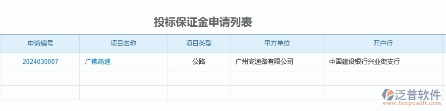 三、公路工程企業(yè)使用了泛普軟件-工程投標(biāo)保證金匯總表軟件的好處是什么