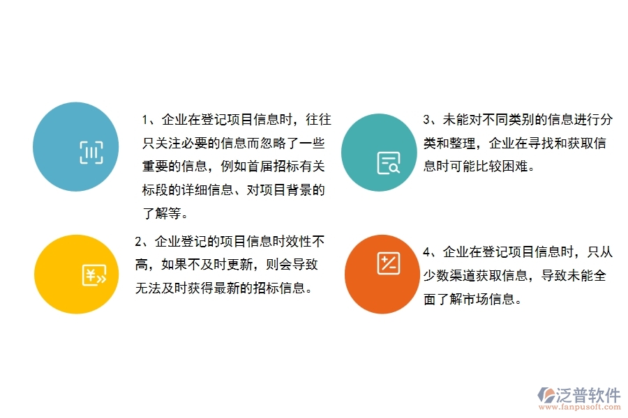 多數(shù)公路工程企業(yè)在投標項目信息登記中存在的問題