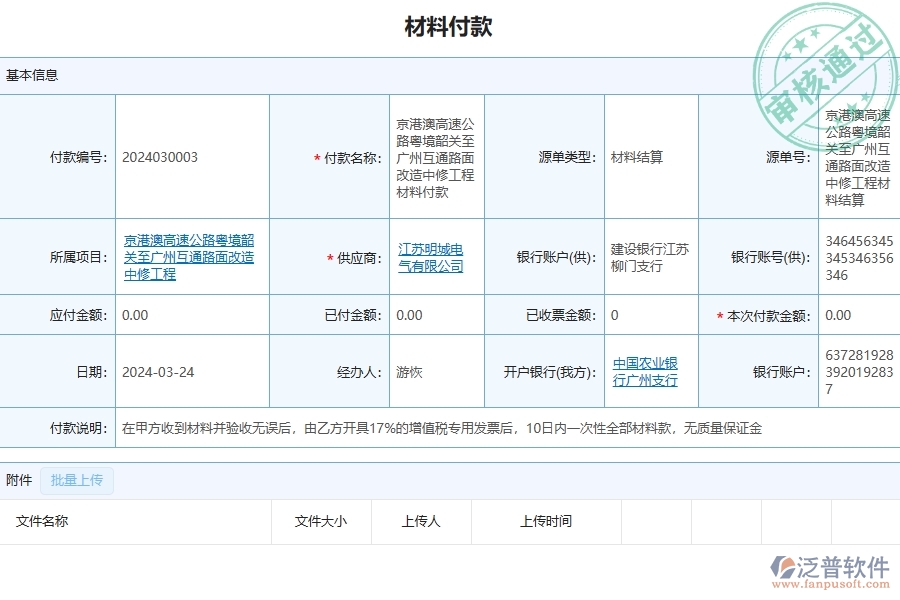 泛普軟件-公路工程企業(yè)管理系統(tǒng)的管控點作用