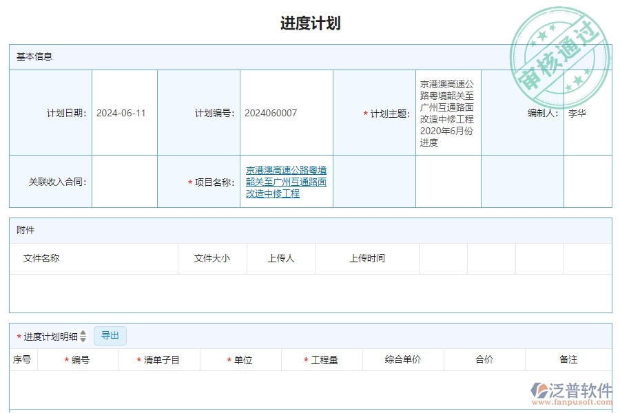 二、泛普軟件-公路工程企業(yè)管理系統(tǒng)施工進(jìn)度計(jì)劃的管控點(diǎn)