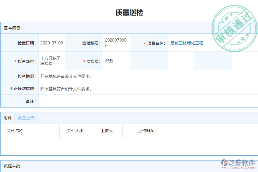 泛普軟件-園林工程行業(yè)管理軟件中質(zhì)量巡檢管理為企業(yè)帶來(lái)哪些便利