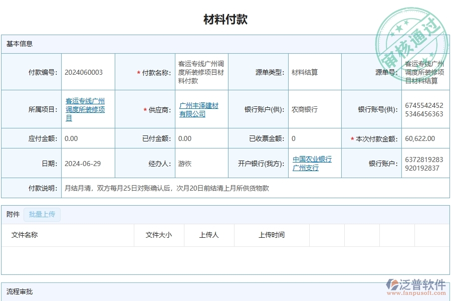 泛普軟件-支付一覽表為幕墻工程企業(yè)提供了哪些方面的應(yīng)用價值