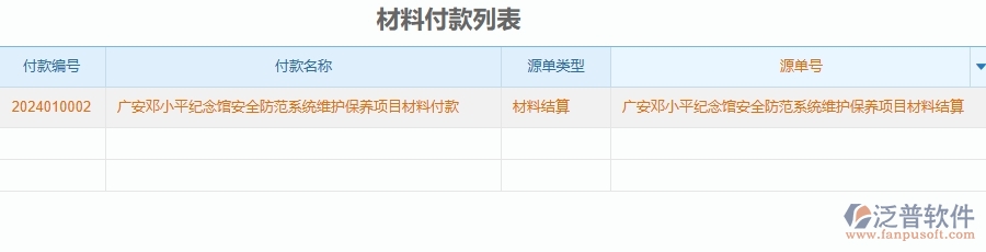 二、泛普軟件-安防工程管理系統(tǒng)如何解決工程企業(yè)的材料付款的痛點(diǎn)