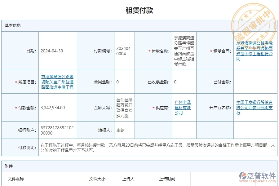 三、泛普軟件-公路工程系統(tǒng)中租賃付款列表管理的技術(shù)優(yōu)勢(shì)