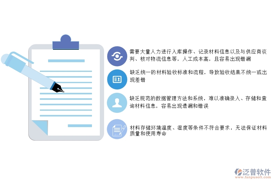 一、沒有使用系統(tǒng)之前，安防工程企業(yè)在材料入庫的時會遇到哪些問題