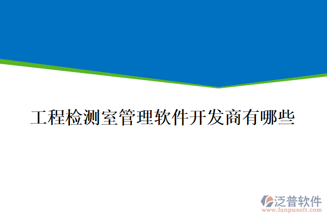 工程檢測(cè)室管理軟件開發(fā)商有哪些