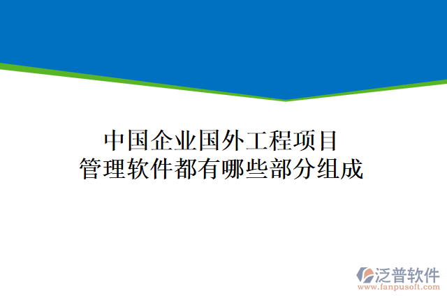 中國企業(yè)國外工程項(xiàng)目管理軟件都有哪些部分組成