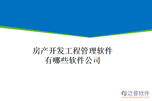 房產(chǎn)開發(fā)工程管理軟件有哪些軟件公司