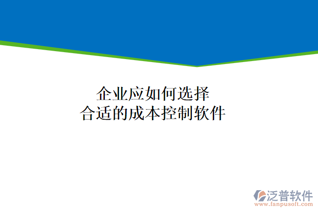 企業(yè)應(yīng)如何選擇合適的成本控制軟件