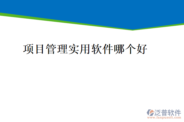 項目管理實用軟件哪個好