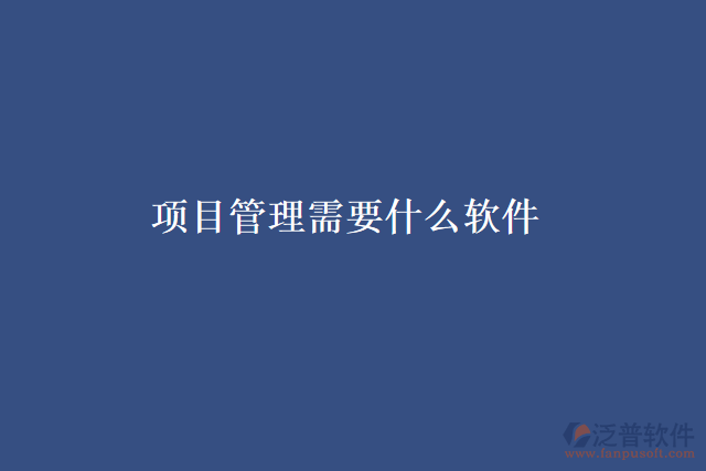 項目管理需要什么軟件