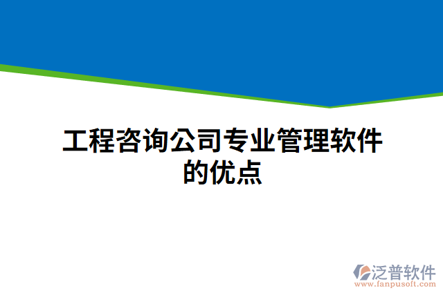 工程咨詢公司專業(yè)管理軟件的優(yōu)點(diǎn)