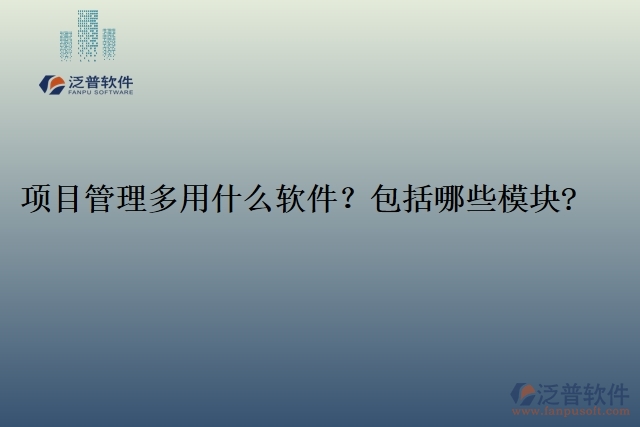 項目管理多用什么軟件？包括哪些模塊?