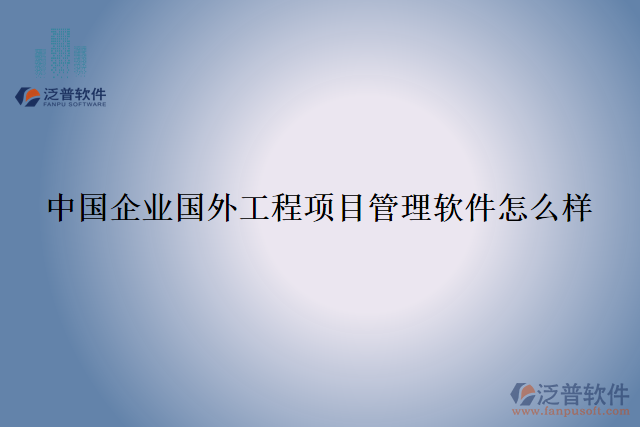 中國企業(yè)國外工程項目管理軟件怎么樣