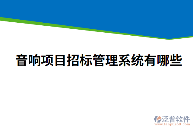 音響項(xiàng)目招標(biāo)管理系統(tǒng)有哪些