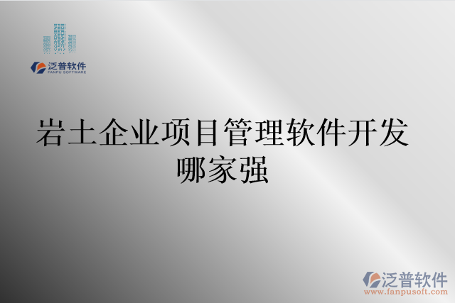 巖土企業(yè)項目管理軟件開發(fā)哪家強