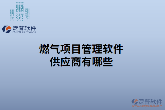 燃?xì)忭?xiàng)目管理軟件供應(yīng)商有哪些