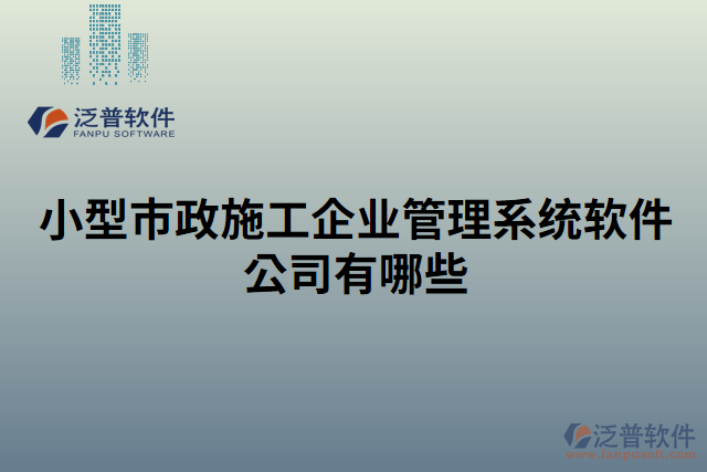 小型市政施工企業(yè)管理系統(tǒng)軟件公司有哪些