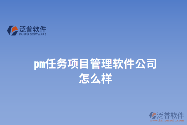 pm任務(wù)項(xiàng)目管理軟件公司怎么樣