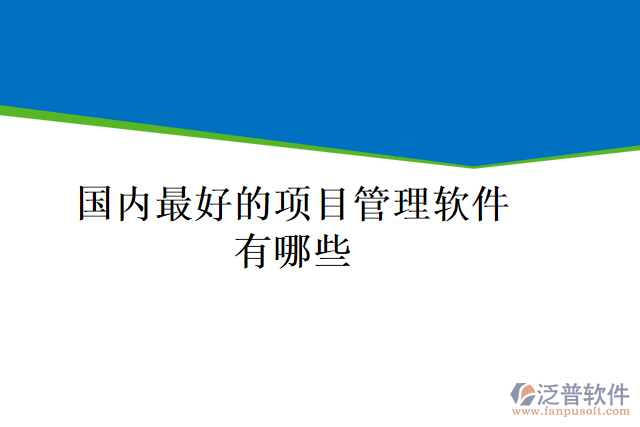 國內(nèi)最好的項(xiàng)目管理軟件有哪些