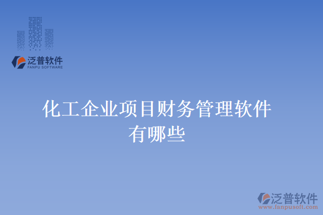 化工企業(yè)項目財務(wù)管理軟件有哪些