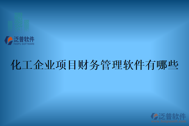 化工企業(yè)項目財務(wù)管理軟件有哪些