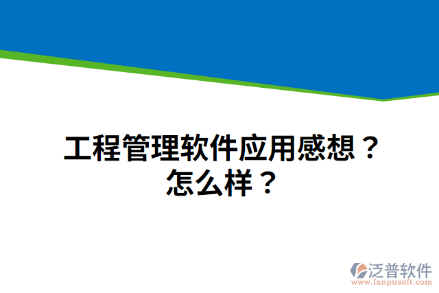 工程管理軟件應(yīng)用感想？怎么樣？